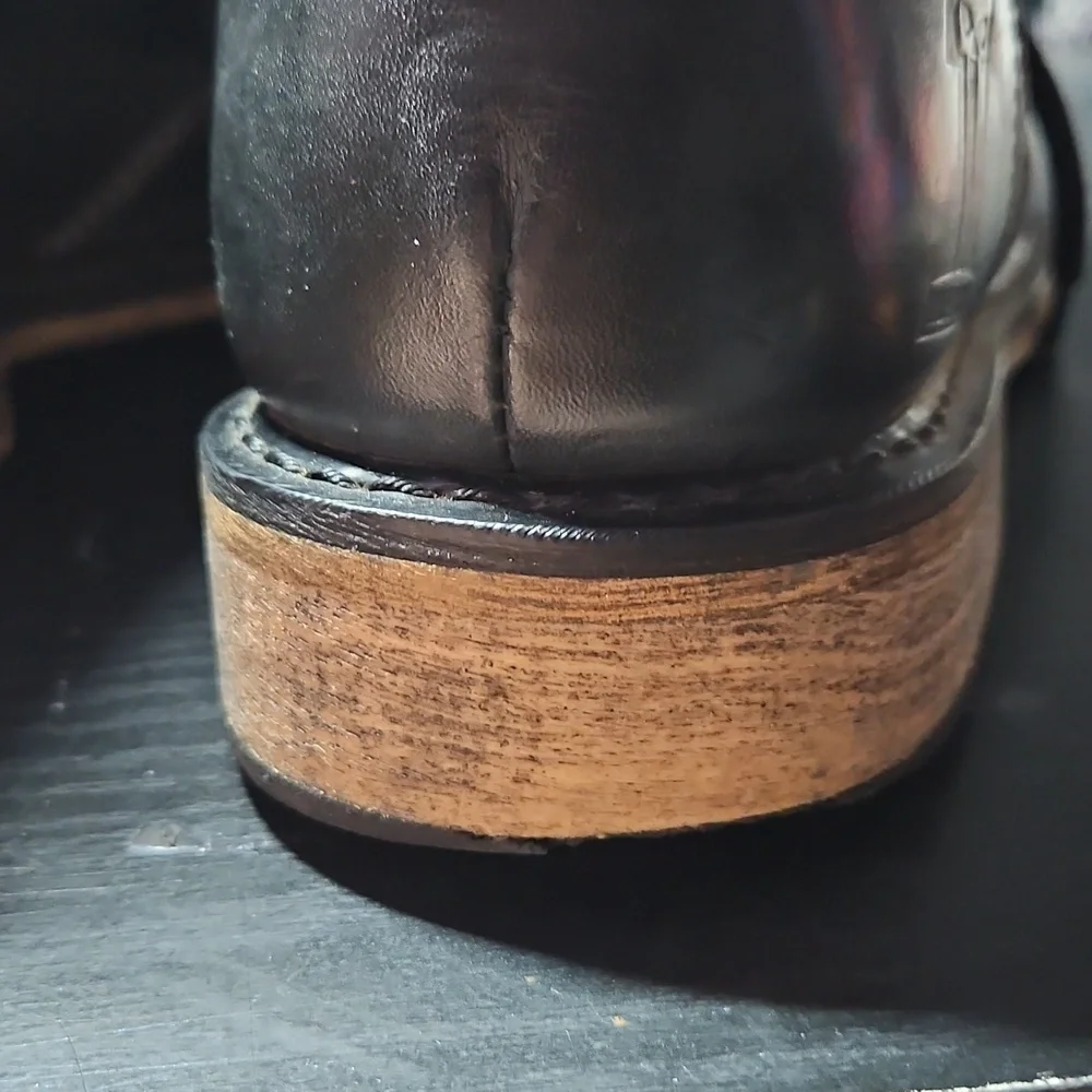 Harley-Davidson Black Leather Men's Lace-Up Boots - Picture 12 of 14